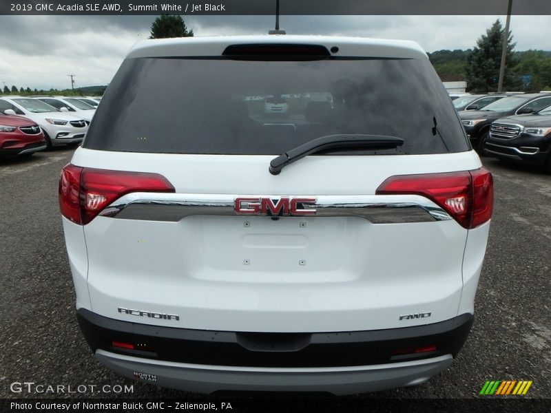 Summit White / Jet Black 2019 GMC Acadia SLE AWD