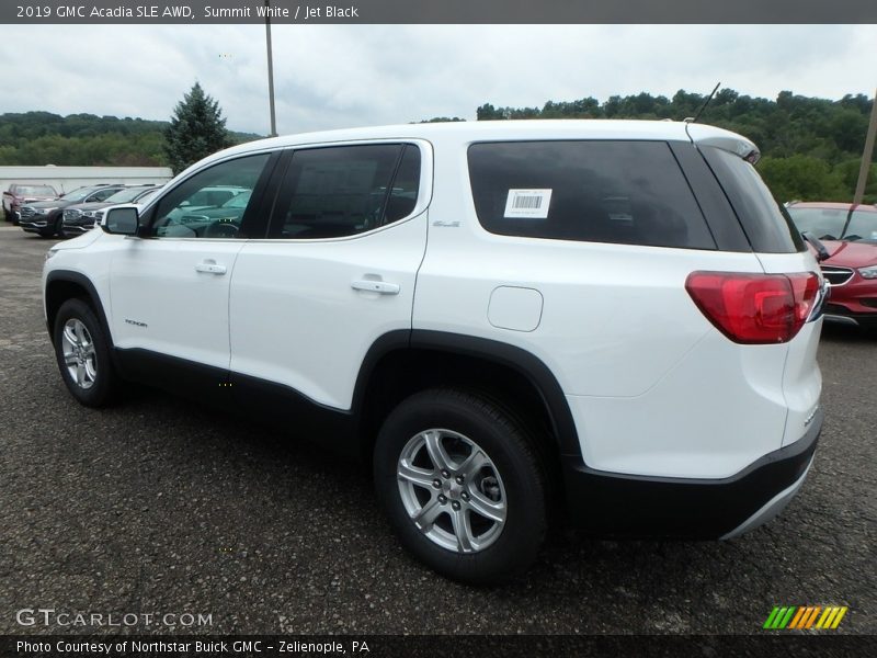 Summit White / Jet Black 2019 GMC Acadia SLE AWD