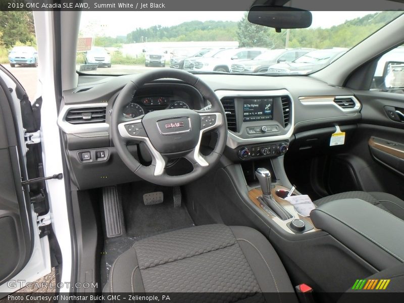 Summit White / Jet Black 2019 GMC Acadia SLE AWD