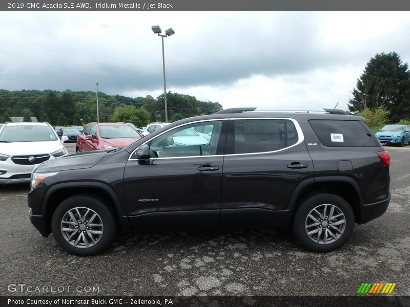 Iridium Metallic / Jet Black 2019 GMC Acadia SLE AWD