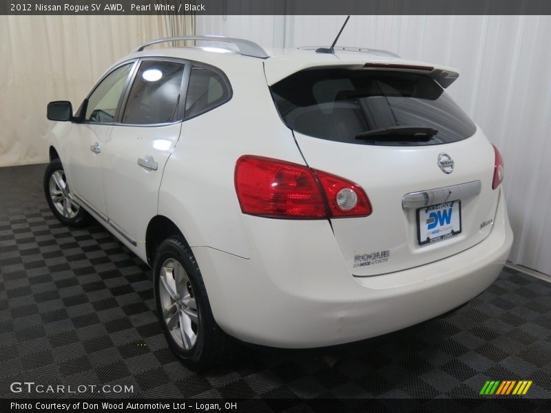 Pearl White / Black 2012 Nissan Rogue SV AWD
