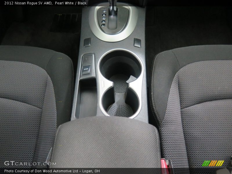 Pearl White / Black 2012 Nissan Rogue SV AWD
