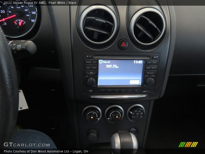 Pearl White / Black 2012 Nissan Rogue SV AWD
