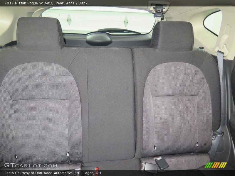Pearl White / Black 2012 Nissan Rogue SV AWD