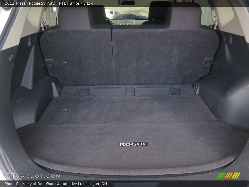 Pearl White / Black 2012 Nissan Rogue SV AWD
