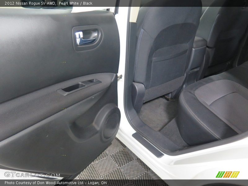 Pearl White / Black 2012 Nissan Rogue SV AWD