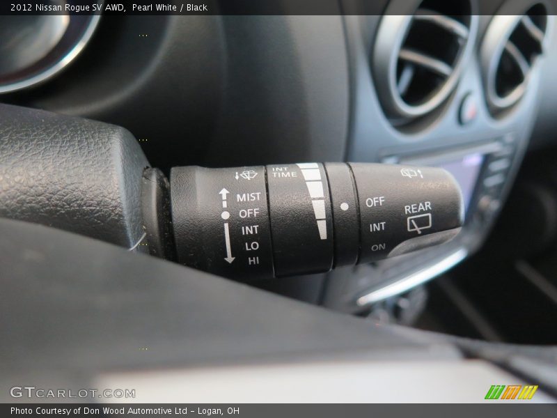 Pearl White / Black 2012 Nissan Rogue SV AWD