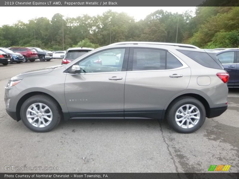 Pepperdust Metallic / Jet Black 2019 Chevrolet Equinox LT AWD