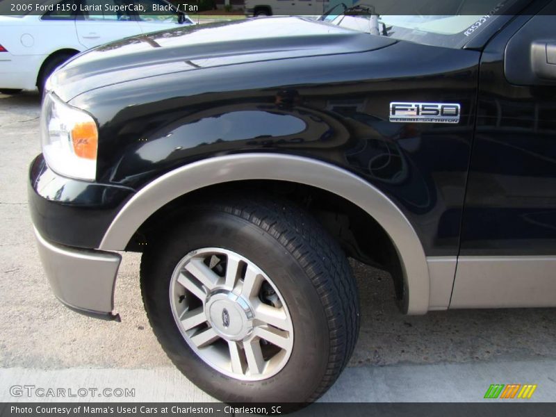 Black / Tan 2006 Ford F150 Lariat SuperCab