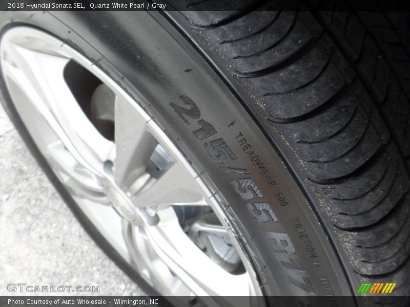 Quartz White Pearl / Gray 2018 Hyundai Sonata SEL