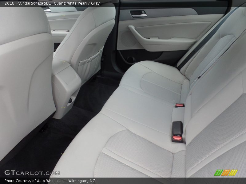 Quartz White Pearl / Gray 2018 Hyundai Sonata SEL
