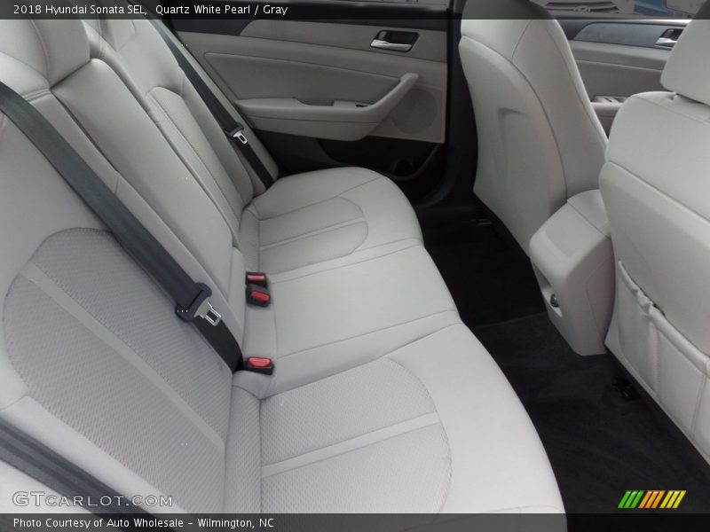 Quartz White Pearl / Gray 2018 Hyundai Sonata SEL