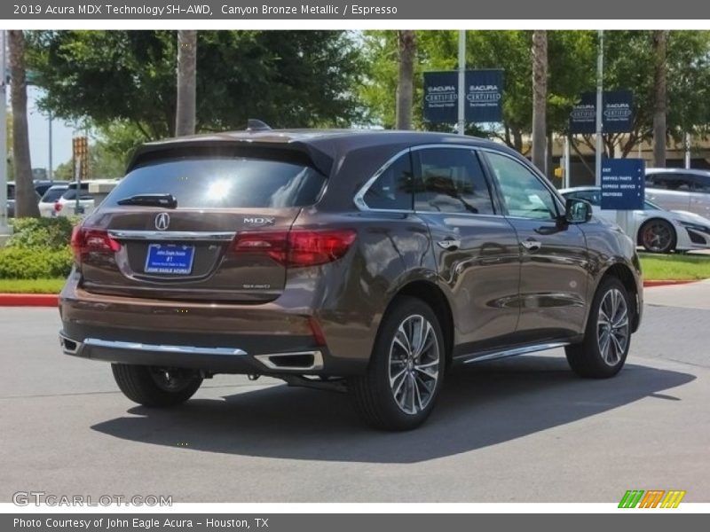 Canyon Bronze Metallic / Espresso 2019 Acura MDX Technology SH-AWD