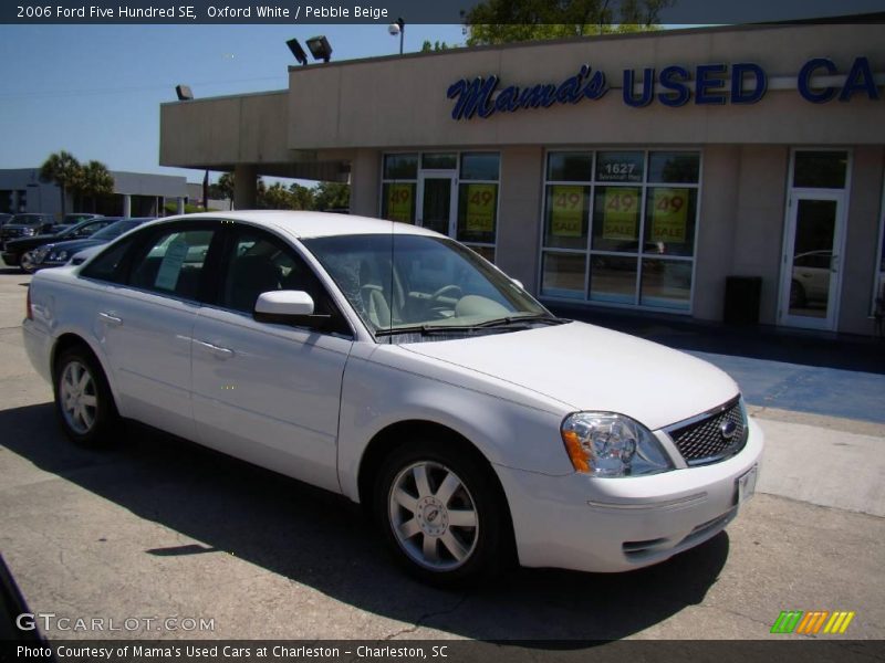 Oxford White / Pebble Beige 2006 Ford Five Hundred SE