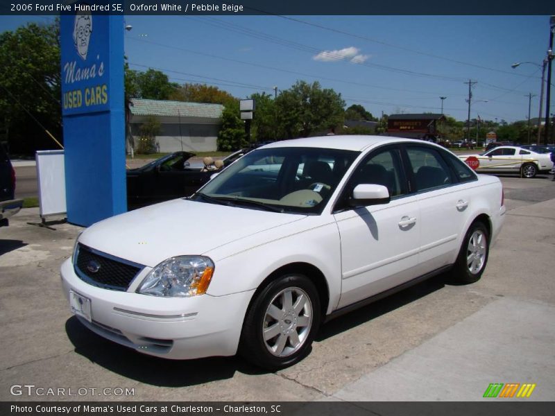 Oxford White / Pebble Beige 2006 Ford Five Hundred SE