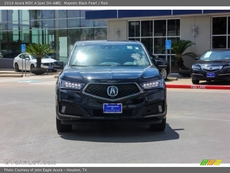 Majestic Black Pearl / Red 2019 Acura MDX A Spec SH-AWD