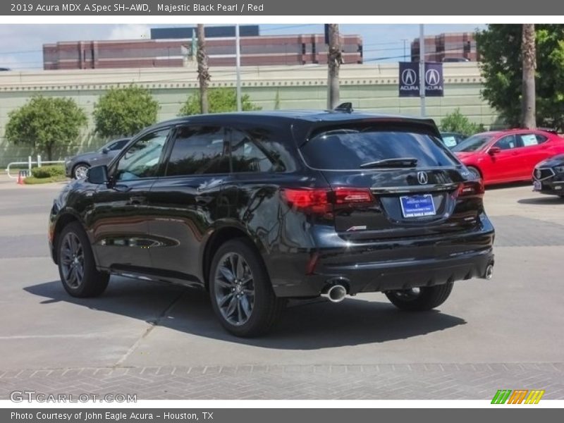 Majestic Black Pearl / Red 2019 Acura MDX A Spec SH-AWD