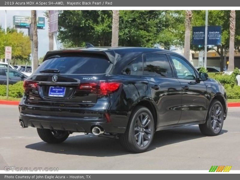 Majestic Black Pearl / Red 2019 Acura MDX A Spec SH-AWD