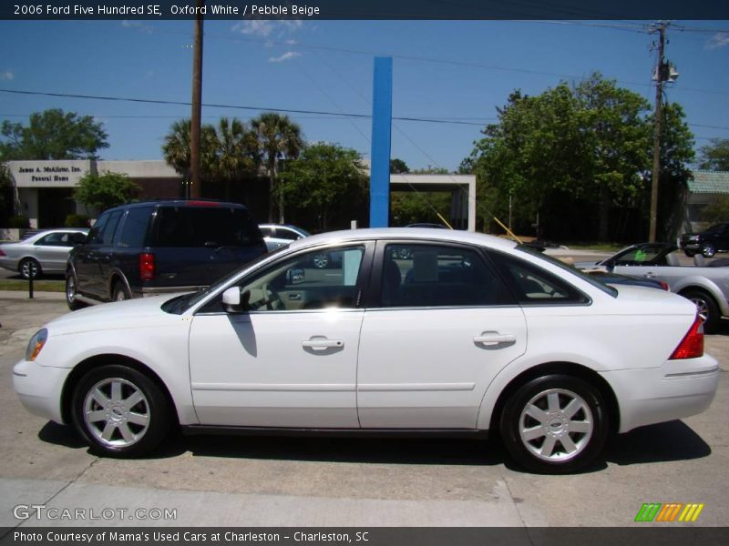 Oxford White / Pebble Beige 2006 Ford Five Hundred SE