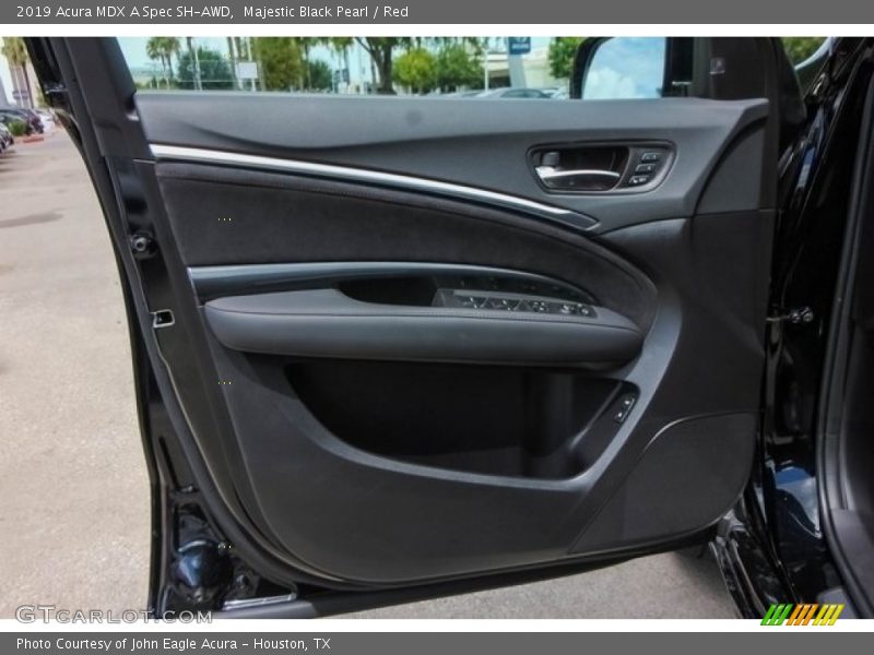 Majestic Black Pearl / Red 2019 Acura MDX A Spec SH-AWD
