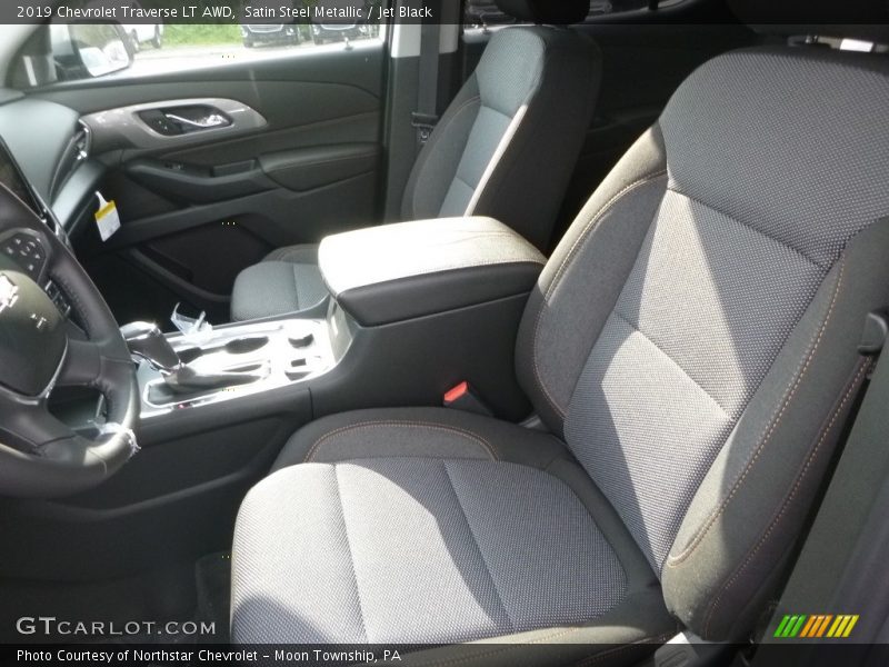 Satin Steel Metallic / Jet Black 2019 Chevrolet Traverse LT AWD