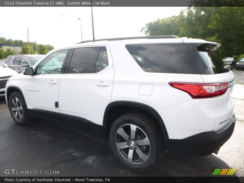 Summit White / Jet Black 2019 Chevrolet Traverse LT AWD