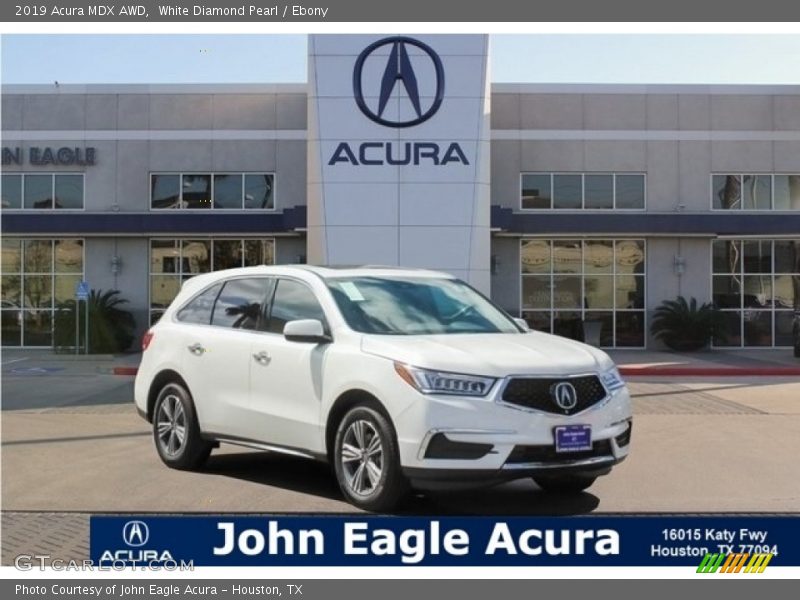 White Diamond Pearl / Ebony 2019 Acura MDX AWD