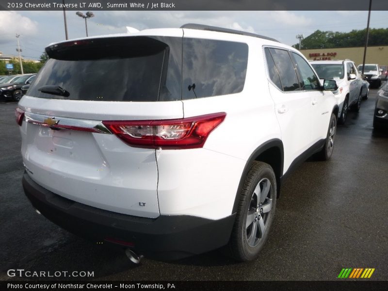 Summit White / Jet Black 2019 Chevrolet Traverse LT AWD