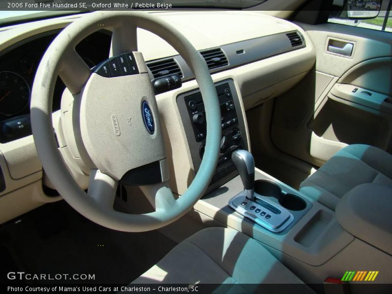 Oxford White / Pebble Beige 2006 Ford Five Hundred SE
