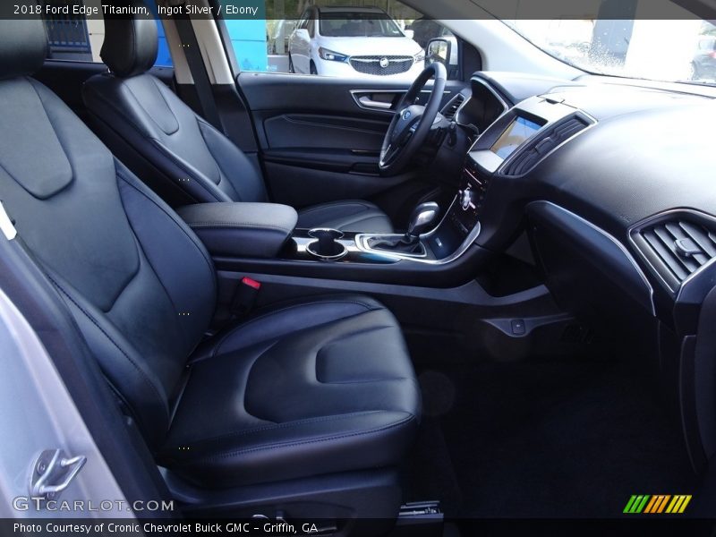 Ingot Silver / Ebony 2018 Ford Edge Titanium