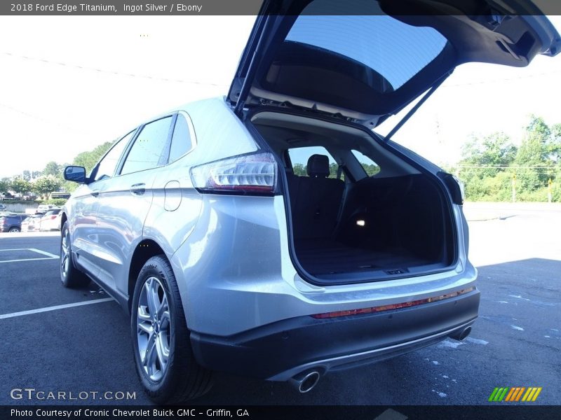 Ingot Silver / Ebony 2018 Ford Edge Titanium