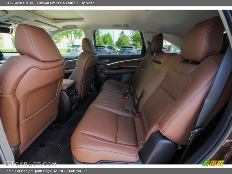 Rear Seat of 2019 MDX 