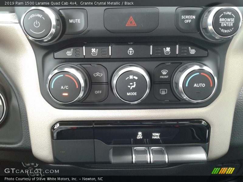 Controls of 2019 1500 Laramie Quad Cab 4x4