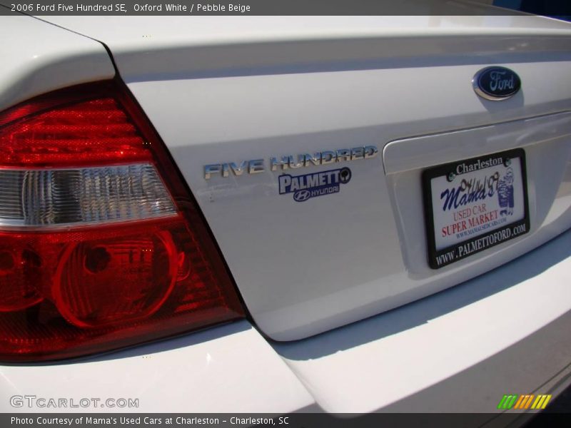 Oxford White / Pebble Beige 2006 Ford Five Hundred SE