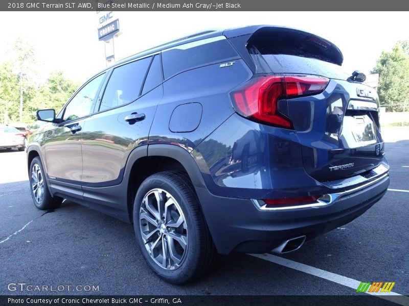 Blue Steel Metallic / Medium Ash Gray/­Jet Black 2018 GMC Terrain SLT AWD