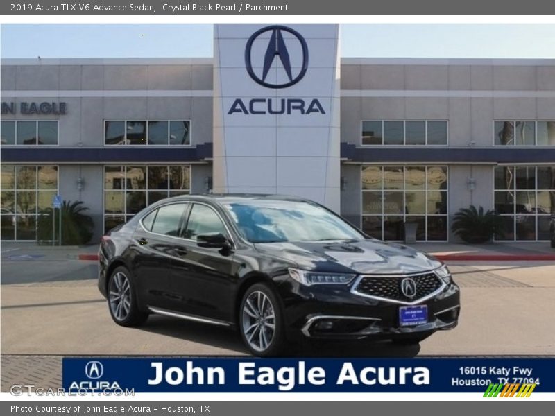 Crystal Black Pearl / Parchment 2019 Acura TLX V6 Advance Sedan