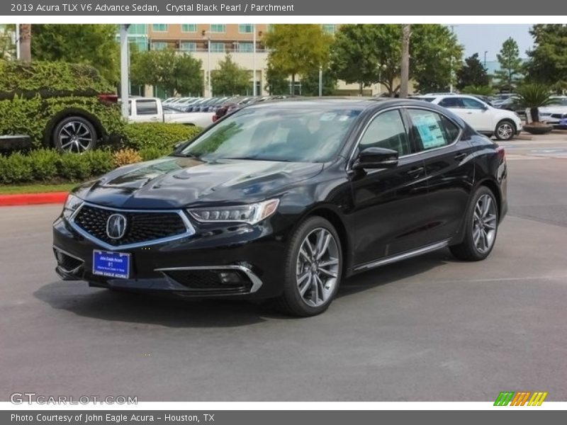 Crystal Black Pearl / Parchment 2019 Acura TLX V6 Advance Sedan