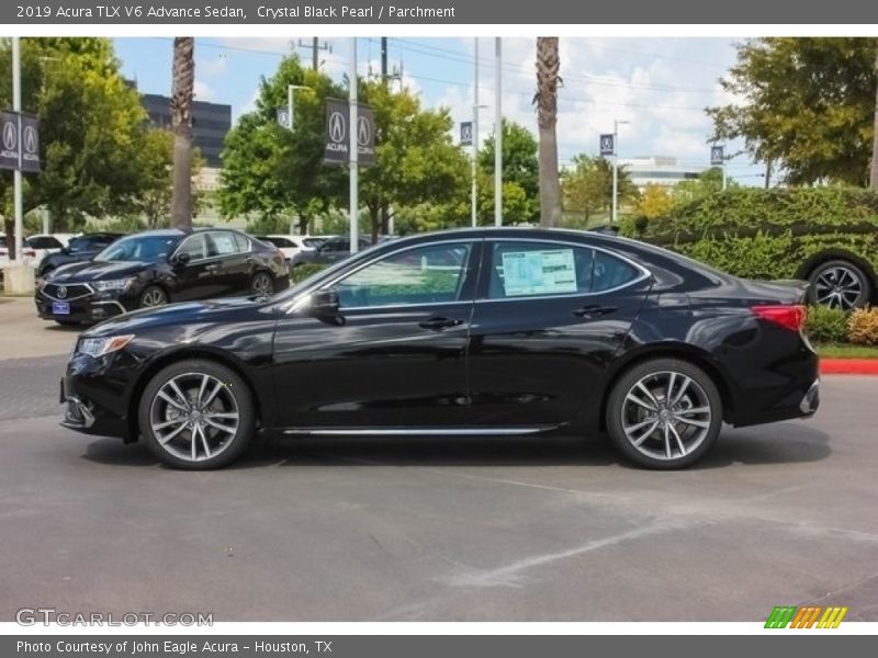 Crystal Black Pearl / Parchment 2019 Acura TLX V6 Advance Sedan