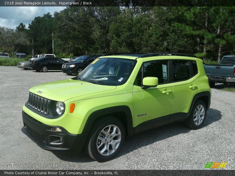 Hypergreen / Black 2018 Jeep Renegade Latitude