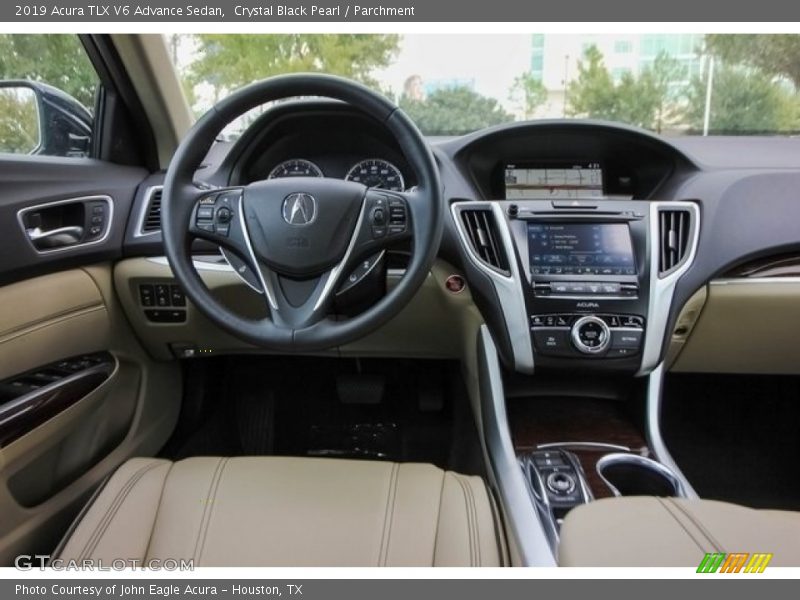Crystal Black Pearl / Parchment 2019 Acura TLX V6 Advance Sedan