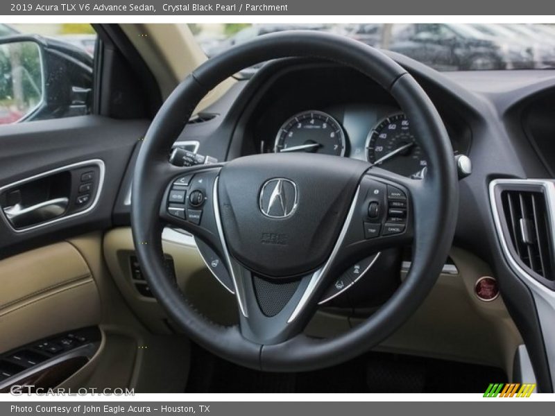 Crystal Black Pearl / Parchment 2019 Acura TLX V6 Advance Sedan