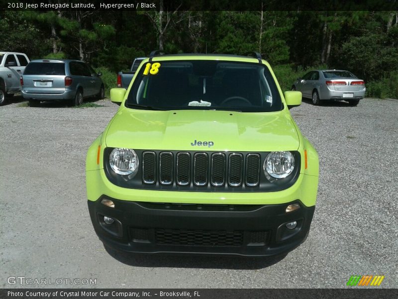 Hypergreen / Black 2018 Jeep Renegade Latitude