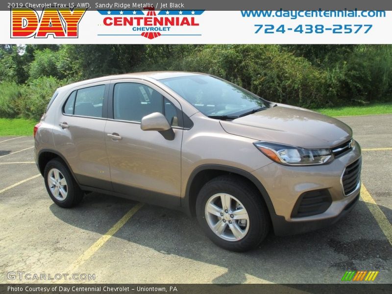Sandy Ridge Metallic / Jet Black 2019 Chevrolet Trax LS AWD