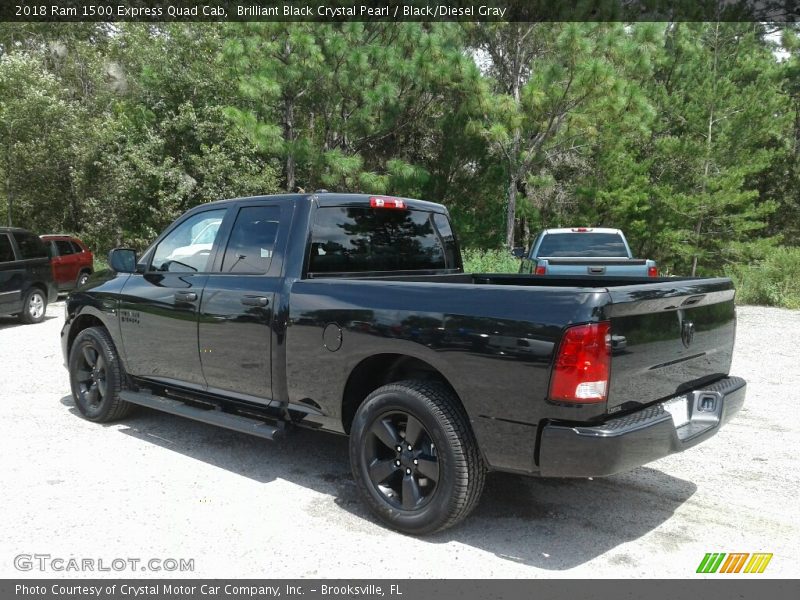 Brilliant Black Crystal Pearl / Black/Diesel Gray 2018 Ram 1500 Express Quad Cab