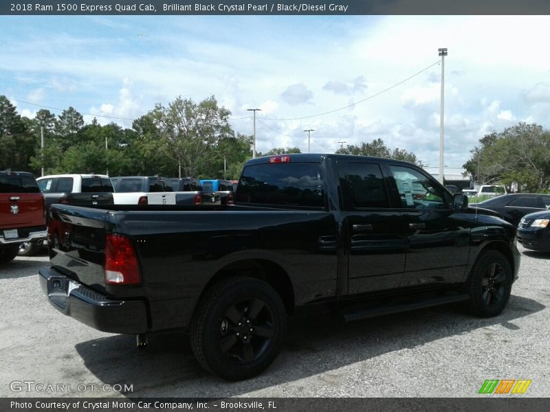 Brilliant Black Crystal Pearl / Black/Diesel Gray 2018 Ram 1500 Express Quad Cab