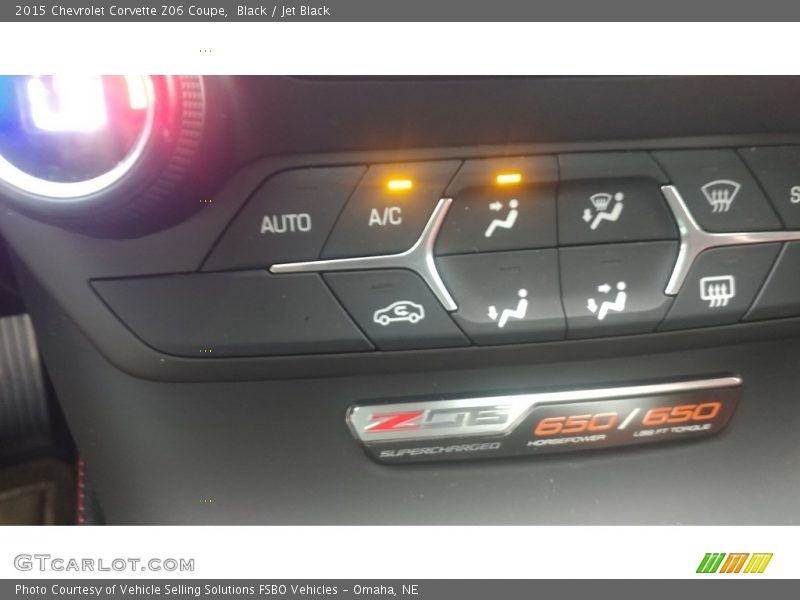 Black / Jet Black 2015 Chevrolet Corvette Z06 Coupe