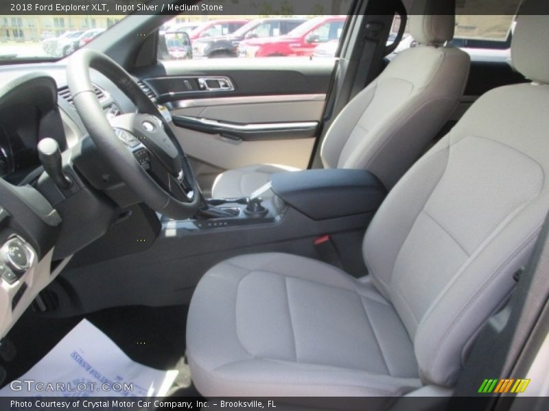 Ingot Silver / Medium Stone 2018 Ford Explorer XLT