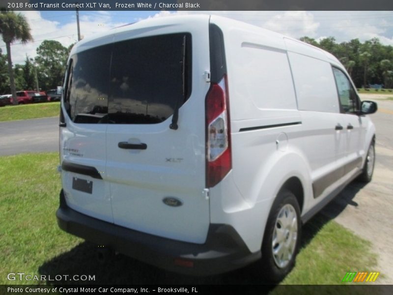 Frozen White / Charcoal Black 2018 Ford Transit Connect XLT Van