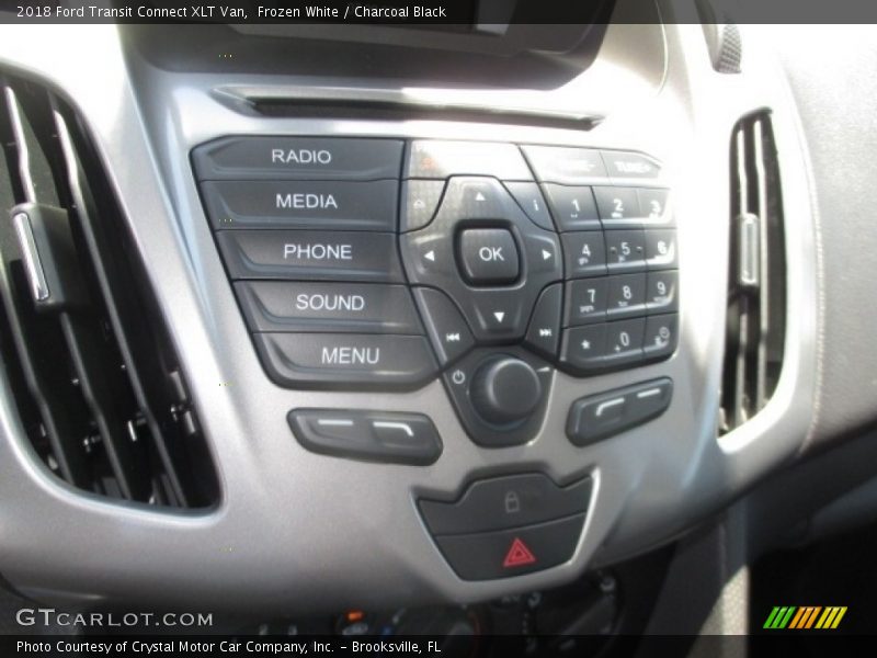 Frozen White / Charcoal Black 2018 Ford Transit Connect XLT Van
