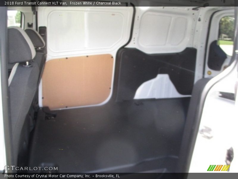 Frozen White / Charcoal Black 2018 Ford Transit Connect XLT Van